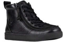 Black To The Floor Leather BILLY Classic Lace Highs