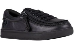 Black To The Floor Leather BILLY Classic Lace Lows