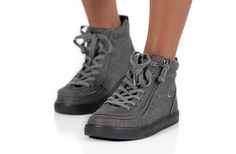 FINAL SALE - Charcoal Jersey BILLY Street High Tops 12 FINAL SALE - Charcoal Jersey BILLY Street High Tops - Image 10