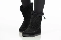 FINAL SALE - Black BILLY Cozy Quilt Lux Boots -Fashion Shoe Store BK21326 001 studio standing 2 940x614 553e2d82 8214 442d 9307 bcac356cb837