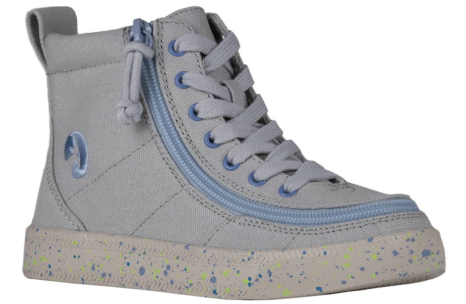 FINAL SALE - Grey/Blue Speckle BILLY Classic Lace High Tops 3 FINAL SALE - Grey/Blue Speckle BILLY Classic Lace High Tops