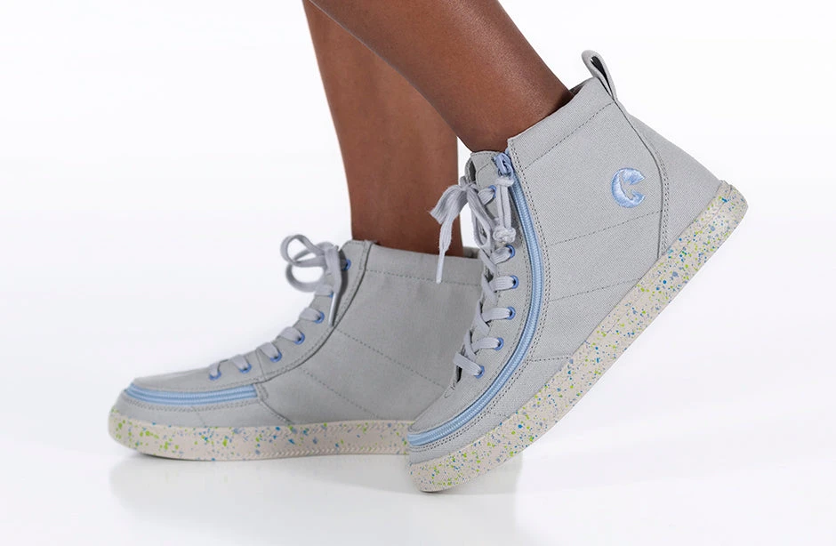 FINAL SALE - Grey/Blue Speckle BILLY Classic Lace High Tops 11 FINAL SALE - Grey/Blue Speckle BILLY Classic Lace High Tops - Image 9