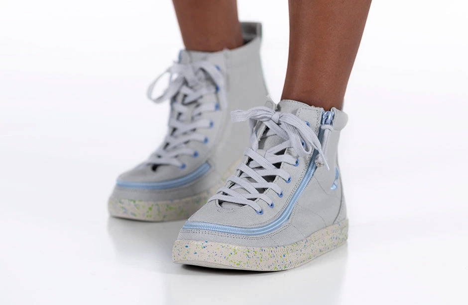 FINAL SALE - Grey/Blue Speckle BILLY Classic Lace High Tops 12 FINAL SALE - Grey/Blue Speckle BILLY Classic Lace High Tops - Image 10