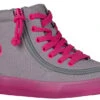 FINAL SALE - Grey/Pink BILLY Classic Lace High Tops -Fashion Shoe Store BK22100 050 45 lateral 940x614 4476f78d 8da5 4f8d bbda c2945e836473