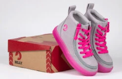 FINAL SALE - Grey/Pink BILLY Classic Lace High Tops -Fashion Shoe Store BK22100 050 studio 2 940x614 e786d9be fe3c 4b1a b73c 387f4e648994