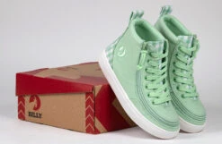 FINAL SALE - Green Gingham BILLY Classic Lace High Tops -Fashion Shoe Store BK22100 330 studio 2 940x614 7fe3b2f9 0a8a 4072 ade9 e46af35b4fd1