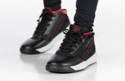 FINAL SALE - Black/Red BILLY Sport Hoop Athletic Sneakers -Fashion Shoe Store BK22132 003 studio standing 2 940x614 83c5d00a 1913 421b 8120 3bb0fabd71a6