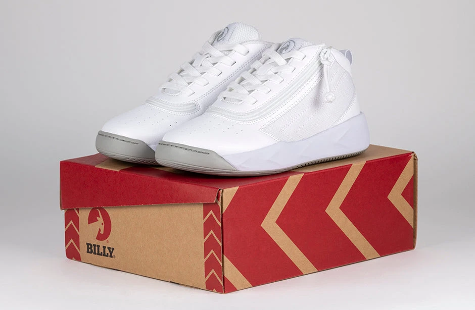 FINAL SALE - White BILLY Sport Hoop Athletic Sneakers 8 FINAL SALE - White BILLY Sport Hoop Athletic Sneakers - Image 6