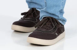 FINAL SALE - Men's Dark Brown/White Stitch BILLY Sneaker Low Tops -Fashion Shoe Store BM22128 201 studio standing 2 940x614 1bc83b4a 3827 4fd0 9399 55a3e1bf53f2