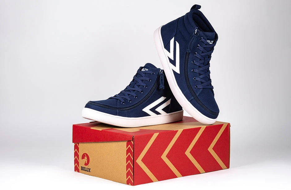 Men's Navy/White BILLY CS Sneaker High Tops 11 Men's Navy/White BILLY CS Sneaker High Tops - Image 9