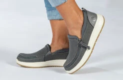 FINAL SALE - Women's Charcoal BILLY Comfort Mocs -Fashion Shoe Store BW21118 021 studio standing 1 940x614 fadafb9a 2661 42e5 8eb2 f338a8868be2