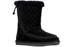 New Products 17 FINAL SALE - Women's Black BILLY Cozy Quilt Lux Boots