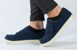 FINAL SALE - Women's Navy BILLY Sneaker Low Tops -Fashion Shoe Store BW21328 410 studio standing 1 940x614 fd699fc7 69da 4b77 b593 520cdd34a434