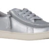 FINAL SALE - Women's Silver Grey Metallic BILLY Sneaker Low Tops -Fashion Shoe Store BW22128 050 45 lateral 940x614 e84551e6 aeeb 48e0 9bd6 a4ff976b6c76