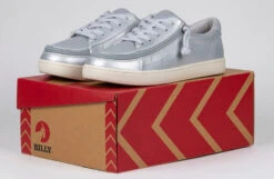 FINAL SALE - Women's Silver Grey Metallic BILLY Sneaker Low Tops -Fashion Shoe Store BW22128 050 studio 1 940x614 efea3583 d8d0 4400 9169 5878624f9818