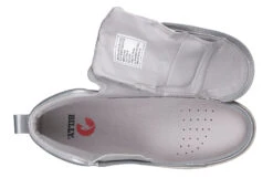 FINAL SALE - Women's Silver Grey Metallic BILLY Sneaker Lace Mid Tops -Fashion Shoe Store BW22135 040 open 940x614 2be0cfbc cf87 43d5 a30d a744ad4d6f33