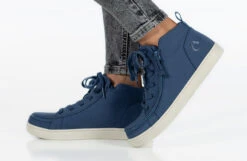 FINAL SALE - Women's Beach Blue BILLY Sneaker Lace Mid Tops -Fashion Shoe Store BW22135 420 studio standing 1 940x614 e1db2d23 9202 44af 9a80 c1170c12d391