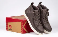 FINAL SALE - Women's Espresso BILLY Sneaker Lace Mid Tops -Fashion Shoe Store BW22335 250 studio 2 940x614 907591dc 7a19 4c24 998b 518522c3ea07