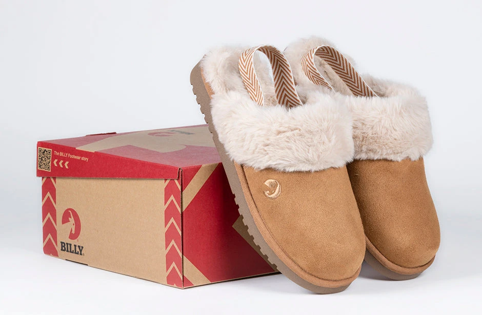 Women's Chestnut BILLY Cozy Sling Scuff 9 Women's Chestnut BILLY Cozy Sling Scuff - Image 7