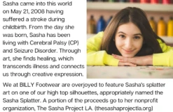 Sasha Splatter BILLY Classic Lace High Tops -Fashion Shoe Store SashaBio