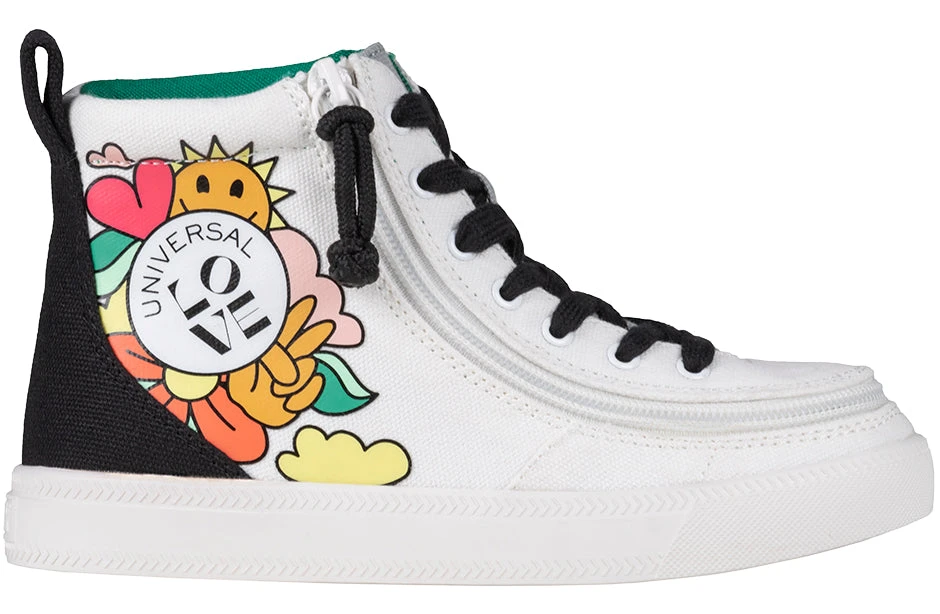 UNI Love White Multi BILLY Classic Lace High Tops 4 UNI Love White Multi BILLY Classic Lace High Tops - Image 2