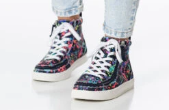 Sasha Splatter BILLY Classic Lace High Tops -Fashion Shoe Store bk23100 009 studio standing 2 940x614 52634009248 o