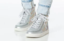 Silver Rainbow BILLY Classic Lace High Tops -Fashion Shoe Store bk23100 041 studio standing 2 940x614 52633975680 o