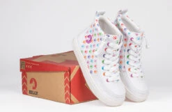 Rainbow Polka BILLY Classic Lace High Tops -Fashion Shoe Store bk23100 111 onbox 2 940x614 52488793737 o