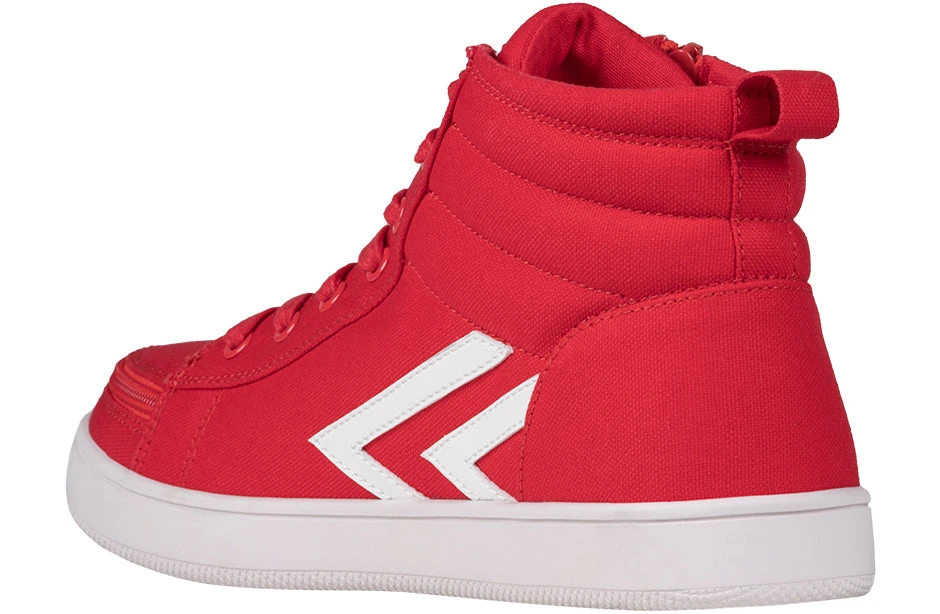 Men's Red/White BILLY CS Sneaker High Tops 4 Men's Red/White BILLY CS Sneaker High Tops - Image 3
