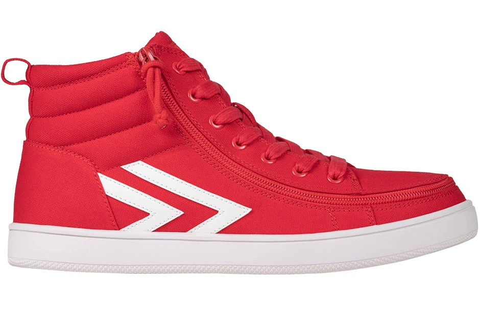 Men's Red/White BILLY CS Sneaker High Tops 3 Men's Red/White BILLY CS Sneaker High Tops - Image 2