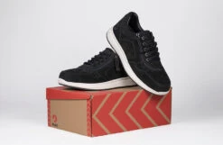 Men's Black Suede BILLY Comfort Joggers -Fashion Shoe Store bm23148 002 on box 3 940x614 52575111418 o