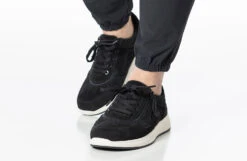 Men's Black Suede BILLY Comfort Joggers -Fashion Shoe Store bm23148 002 studio standing 2 940x614 52634185885 o